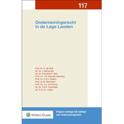 Wolters Kluwer Nederland B.V. Ondernemingsrecht In De Lage Landen - H. De Wulf