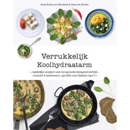 Uitgeverij Boekdelen Verrukkelijk Koolhydraatarm - Anna-Karina van Denderen