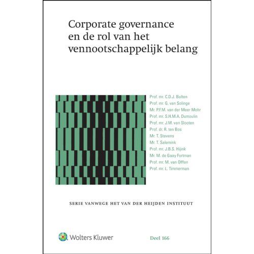 Wolters Kluwer Nederland B.V. Corporate Governance En De Rol Van Het Vennootschappelijk Belang