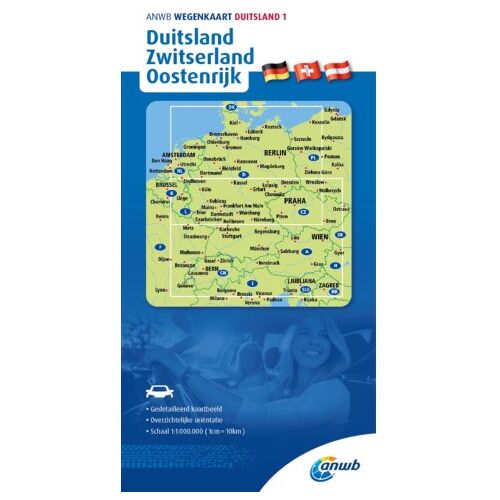 Anwb Retail Anwb*wegenkaart Duitsland 1. Duitsland/ Zwitserland/Oostenrijk - Anwb Wegenkaart