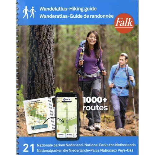 Falkplan Falk Wandelatlas Nederland - Wandelatlas Nationale Parken