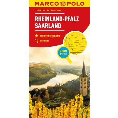 62damrak Marco Polo Wegenkaart 10 Rheinland-Pfalz / Saarland - Marco Polo Wegenkaart