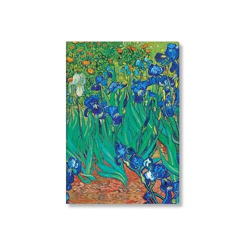 Paperblanks adresboek, van gogh’s irises, hardcover, formaat midi 13 x 18 cm