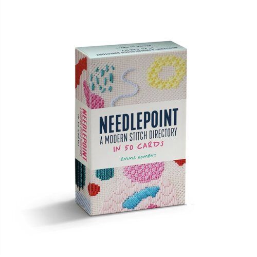 David & Charles Needlepoint : A Modern Stitch Directory In 50 Cards - Emma Homent