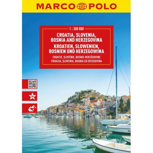 62damrak Kroatië, Slovenië, Bosnië Wegenatlas Marco Polo - Marco Polo Atlassen