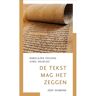 Vbk Media De Tekst Mag Het Zeggen - Vtm Serie - Joep Dubbink