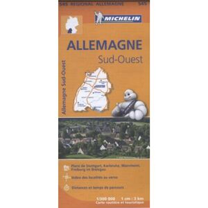 62damrak Michelin Wegenkaart 545 Duitsland Zuidwest - Regionale Kaarten Michelin - Michelin 62damrak Michelin Wegenkaart 545 Duitsland Zuidwest - Regionale Kaarten Michelin - Michelin