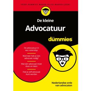 Bbnc Uitgevers De Kleine Advocatuur Voor Dummies - Voor Dummies - NOvA Bbnc Uitgevers De Kleine Advocatuur Voor Dummies - Voor Dummies - NOvA