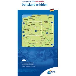 Anwb Retail Anwb Wegenkaart 4.Duitsland Midden - Anwb Wegenkaart Anwb Retail Anwb Wegenkaart 4.Duitsland Midden - Anwb Wegenkaart