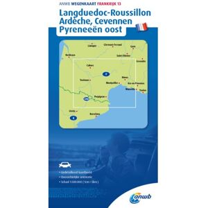 Anwb Retail Anwb Wegenkaart Frankrijk 13. Languedoc-Roussillon/Ardeche/Cevennen/ Anwb Retail Anwb Wegenkaart Frankrijk 13. Languedoc-Roussillon/Ardeche/Cevennen/