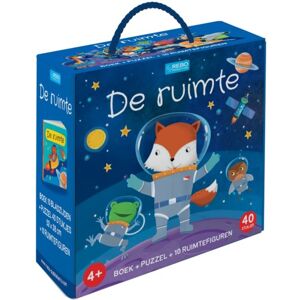 Rebo Productions De Ruimte - Boek + Puzzel + 10 Figuren Rebo Productions De Ruimte - Boek + Puzzel + 10 Figuren