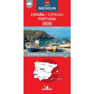 62damrak Michelin Wegenkaart 794 Spanje/Portugal Scheurvast 2026 - Nationale Kaarten Michelin 62damrak Michelin Wegenkaart 794 Spanje/Portugal Scheurvast 2026 - Nationale Kaarten Michelin