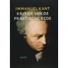 Koninklijke Boom Uitgevers Kritiek Van De Praktische Rede - Immanuel Kant