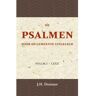 Importantia Publishing De Psalmen Voor De Gemeente Uitgelegd 1 - J.H. Donner