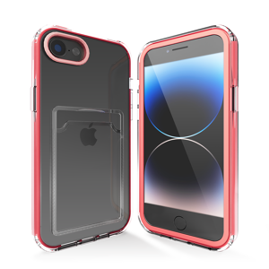 ShieldCase® ShieldCase iPhone 7/8/SE pasjeshouder hoesje bumper (pink)