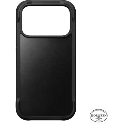 Nomad iPhone 18 Pro Rugged Horween Leather case (zwart) Nomad iPhone 18 Pro Rugged Horween Leather case (zwart)