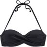 Bikini Lascana Bandeau zwemkleding top Simple Zwart FR 38C,FR 38D,FR 40B,FR 40C,FR 40D,FR 42B,FR 42C,FR 42D,FR 44B,FR 44D Women