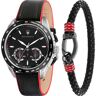 Horloge Maserati Traguardo Cadeauset Zwart One size Man