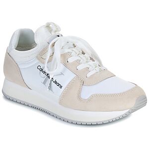 Lage Sneakers Calvin Klein Jeans RUNNER SOCK LACEUP NY-LTH W Wit 36,37,38,39,40,41 Women