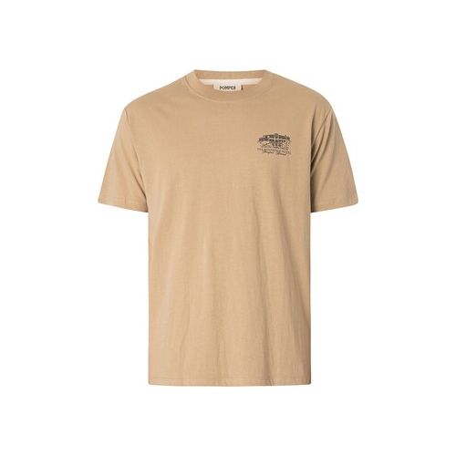 T-shirt Korte Mouw Pompeii Cedar Hotel Opmerking T-shirt Beige EU S,EU M,EU L,EU XL Man