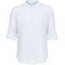 Overhemd Lange Mouw Selected Regkylian-Linen - Bright White Wit EU M,EU L Man