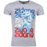 T-shirt Korte Mouw Local Fanatic Zidane Print Grijs EU XXL,EU S,EU M,EU L,EU XL,EU XS Man