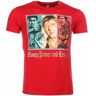 T-shirt Korte Mouw Local Fanatic Scarface Money Power Respect Print Rood EU XXL,EU M,EU L,EU XL,EU XS Man