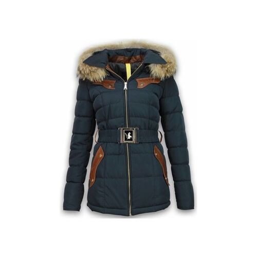 Parka Jas Milan Ferronetti Winterjassen Winterjas Lang Blauw EU XS,EU XXS Women