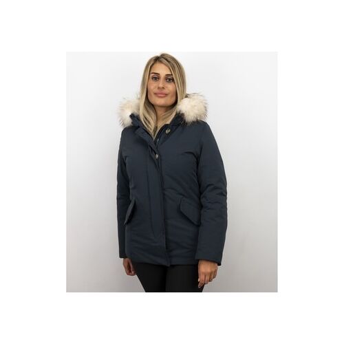 Parka Jas Matogla E Winterjas Bontkraag Winterjassen Blauw EU S,EU M,EU L,EU XL,EU XS Women