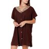 Pareo Admas Strand tuniek shirt Bright Sequins chocolade Bruin EU M,EU L,EU XL Women