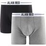 Boxers Alan Red Boxer Grijs Zwart 2-Pack Zwart EU XXL,EU M,EU L,EU XL Man