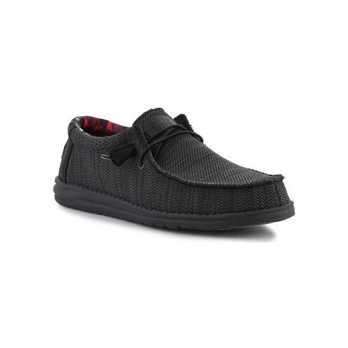 Lage Sneakers HEY DUDE HEYDUDE WALLY SOX JET BLACK 40019-0XD Zwart 41,42,43,44,45,46 Women