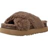 Pantoffels UGG W FUZZ SUGAR CROSS SLIDE Bruin 37,38,39,40,41 Women