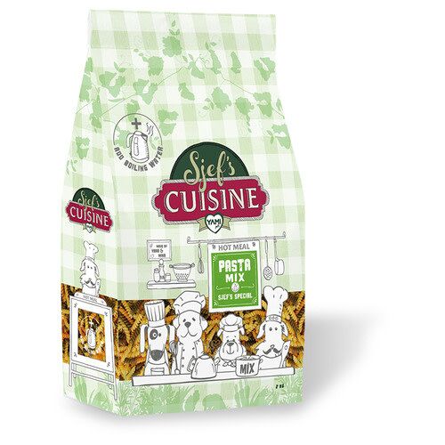 Yamipets Sjef's Cuisine Specials Pasta Mix 2 kg Groen Pasta