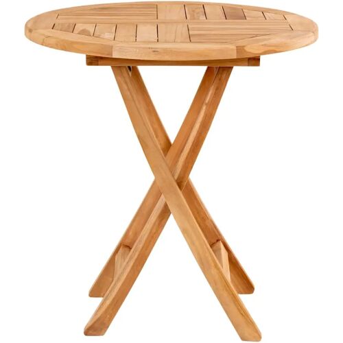 House Nordic Oviedo - Tuintafel - Rond Ø70 cm - Teakhout - Tuin