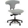 Workliving T-Bone Black Edition Wolvilt Lichtgrijs - Bureaustoel Ergonomisch Design (N)EN 1335