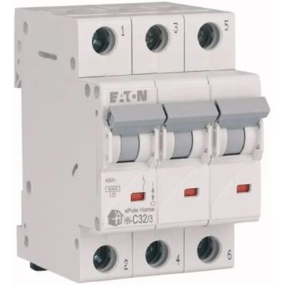 EATON C 32A 3P 6kA Overstromschakelaar - Automaat EATON C 32A 3P 6kA Overstromschakelaar - Automaat