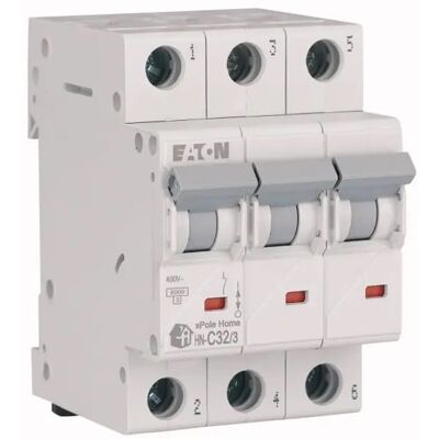 EATON C 32A 3P 6kA Overstromschakelaar - Automaat EATON C 32A 3P 6kA Overstromschakelaar - Automaat