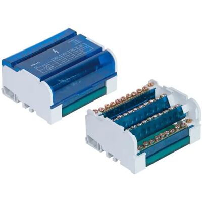 PAWBOL Distributieblok - 125A 4P 11-terminalen PAWBOL Distributieblok - 125A 4P 11-terminalen
