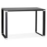 Alterego Hoge tafel/bureau van zwart hout 'XLINE HIGH TABLE' - 140x70 cm