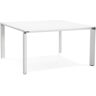 Alterego Vergadertafel / bench bureau 'XLINE SQUARE' in het wit - 140x140 cm