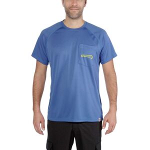 Carhartt Shortsleeves - Lichtgewicht outdoor t-shirt voor vissers, sneldrogend, geurbestrijdend en vlekafstotend Blauw - S