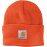 Carhartt Beanies - Unisex, ribgebreide muts Oranje - One Size Fits All