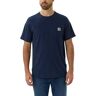 Carhartt Shortsleeves - Relaxed fit t-shirt dat zweet bestrijdt en vlekken afstoot Blauw - M