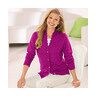 BADER Strickjacke mit Biesenstruktur FUCHSIA