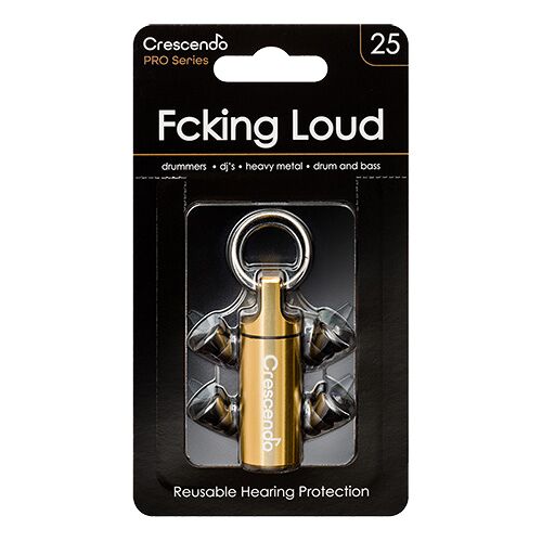 Crescendo Fcking Loud oordopjes   Oordoppen Crescendo 20 dB Voor verschillende genres.