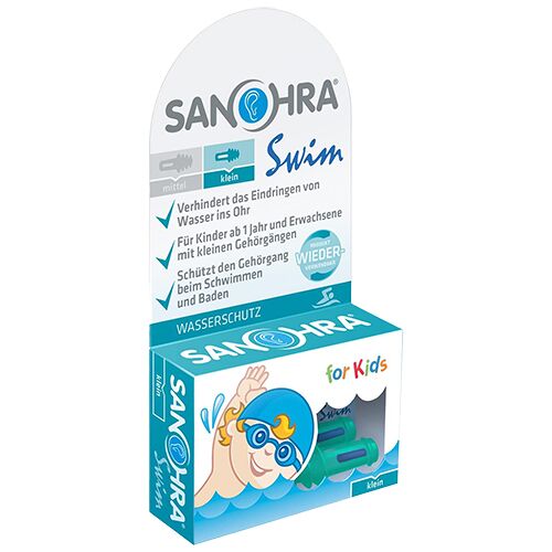 Sanohra Swim Oordopjes zwemmen kind   Zwem oordopjes Sanohra 20-30 dB Geschikt voor kinderen.