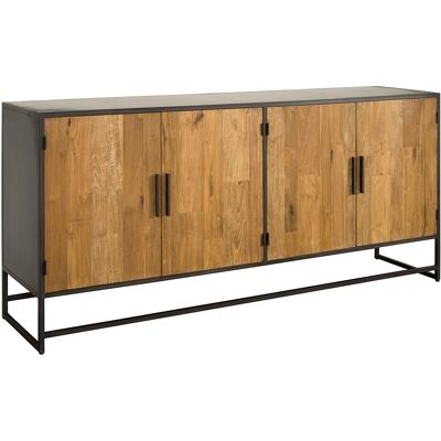 Dressoir Felino Groot - Recycled Teak - Metaal - Tower Living Bruin Dressoir Felino Groot - Recycled Teak - Metaal - Tower Living Bruin