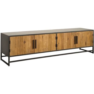 TV-meubel Felino Groot - Recycled Teak - Metaal - Tower Living Bruin TV-meubel Felino Groot - Recycled Teak - Metaal - Tower Living Bruin