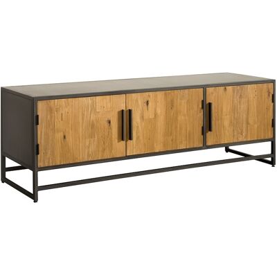 TV-meubel Felino Klein - Recycled Teak - Metaal - Tower Living Bruin TV-meubel Felino Klein - Recycled Teak - Metaal - Tower Living Bruin